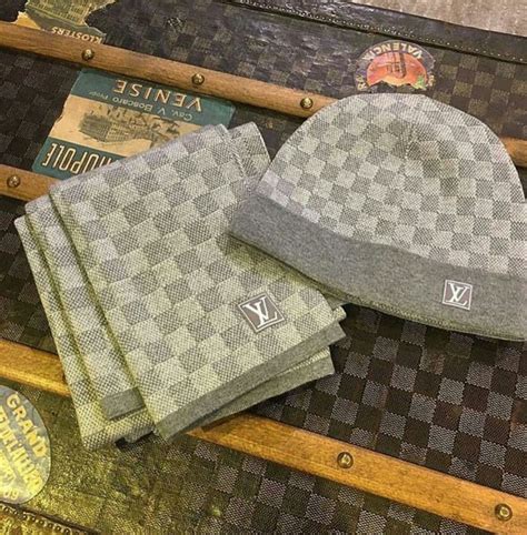 replica louis vuitton hat and scarf set|louis vuitton knock off scarf.